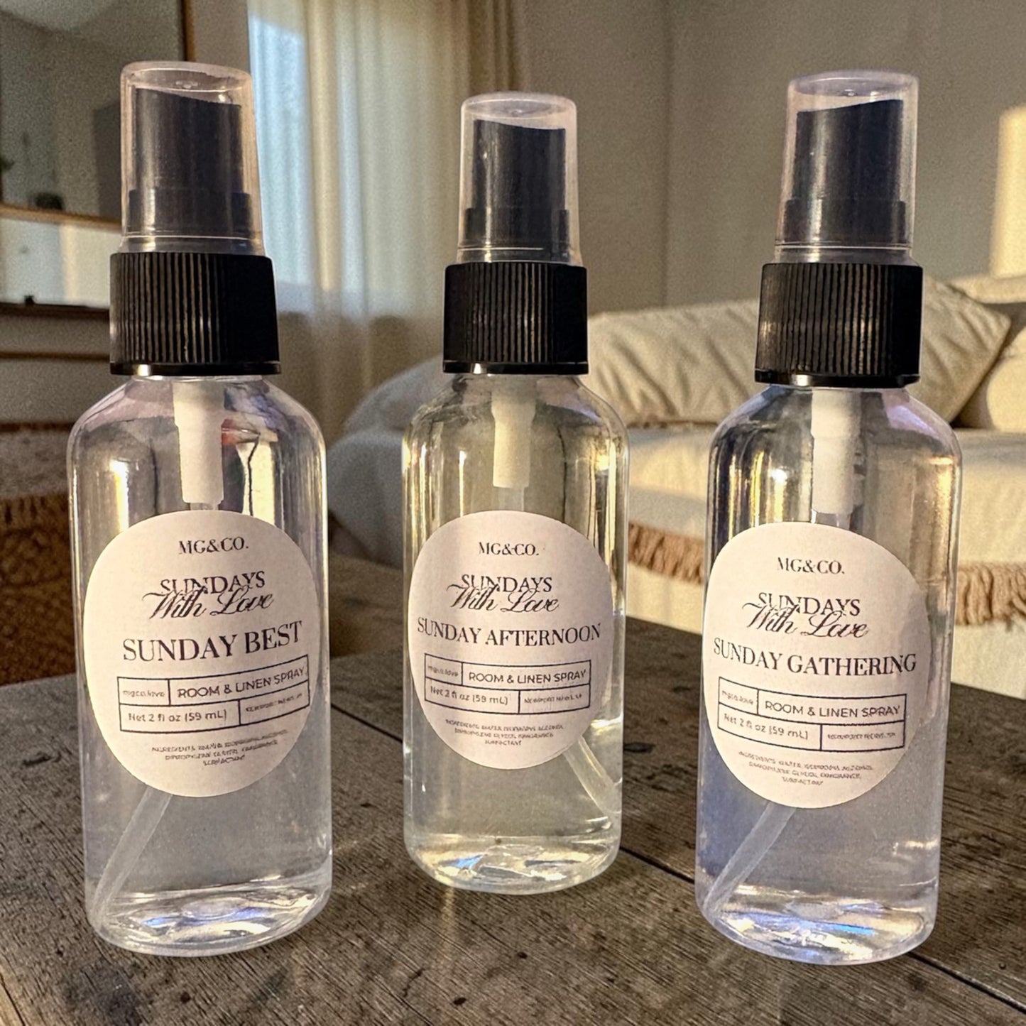 Sundays, With Love Room & Linen Spray