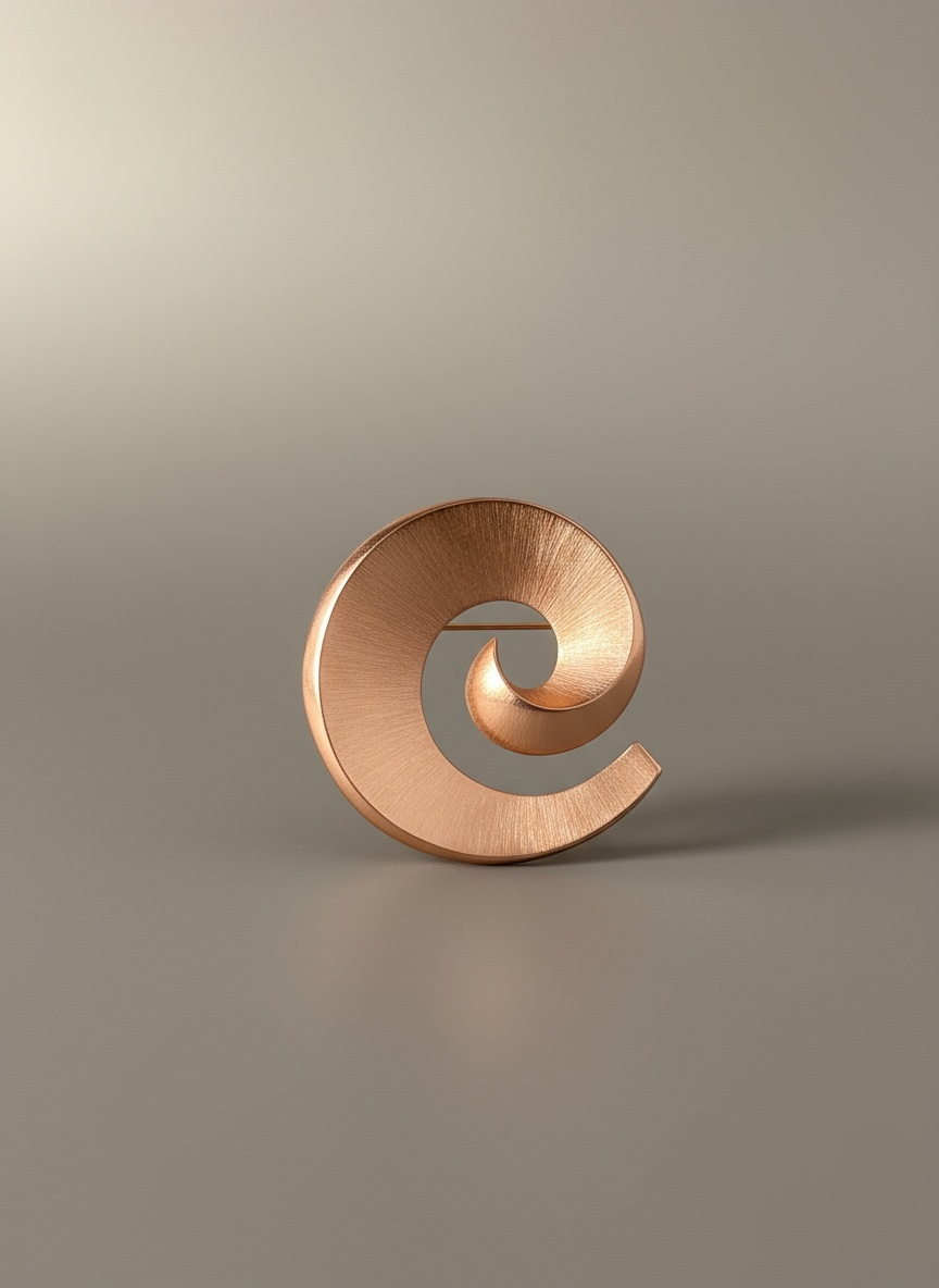 Vintage Spiral Gold Brooch — EST. 1985 Collection